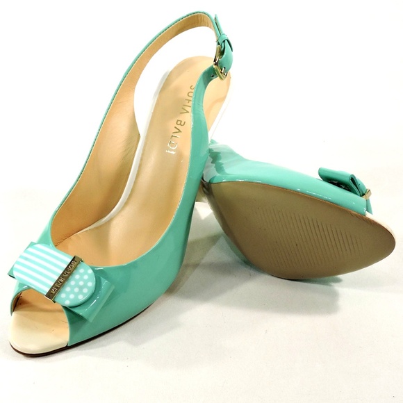 SOFIA BALDI 🇮🇹 PATENT LEATHER SUMMER SANDALS - Picture 6 of 7